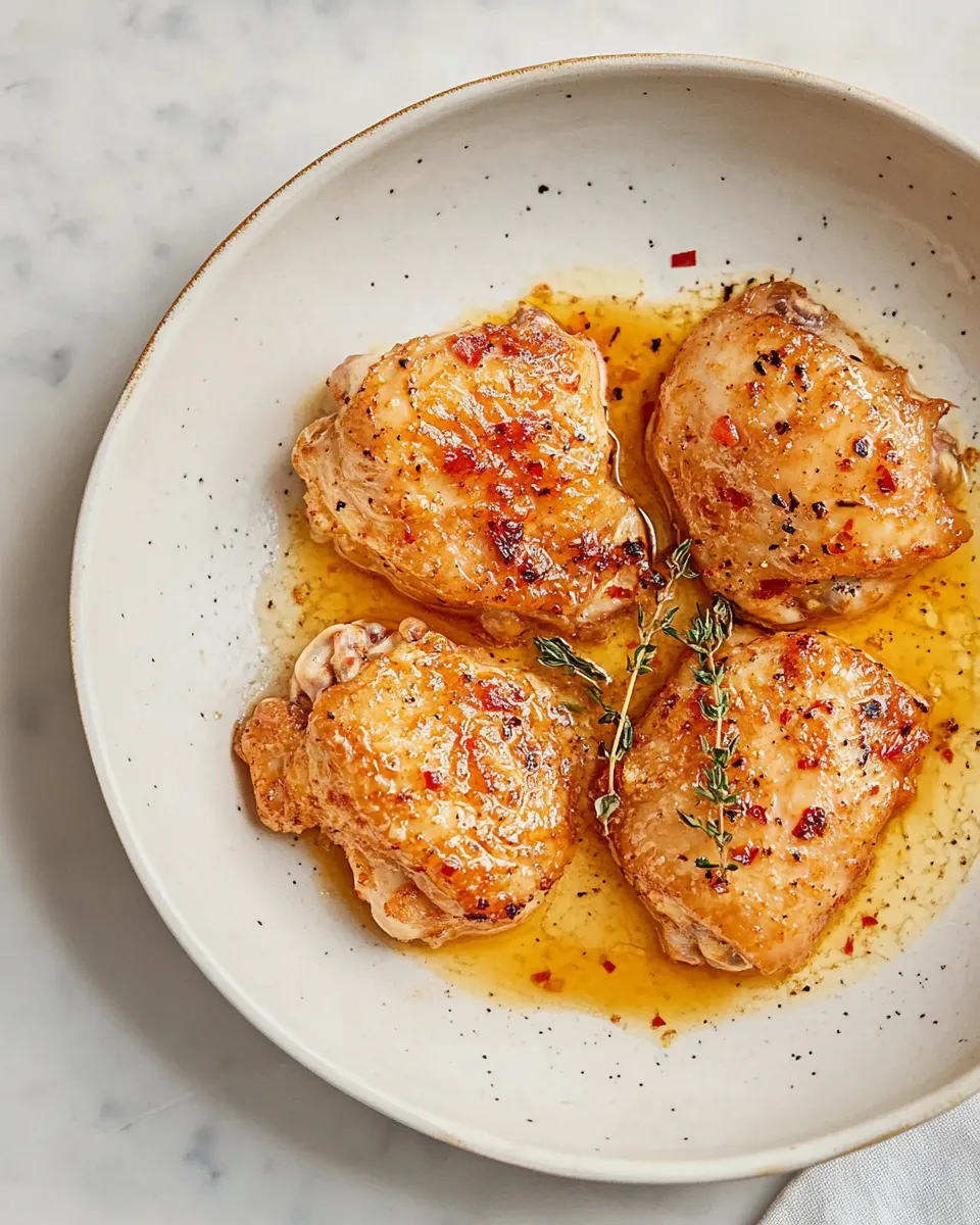 Easy Pan-Fried Chicken Thighs recipe image