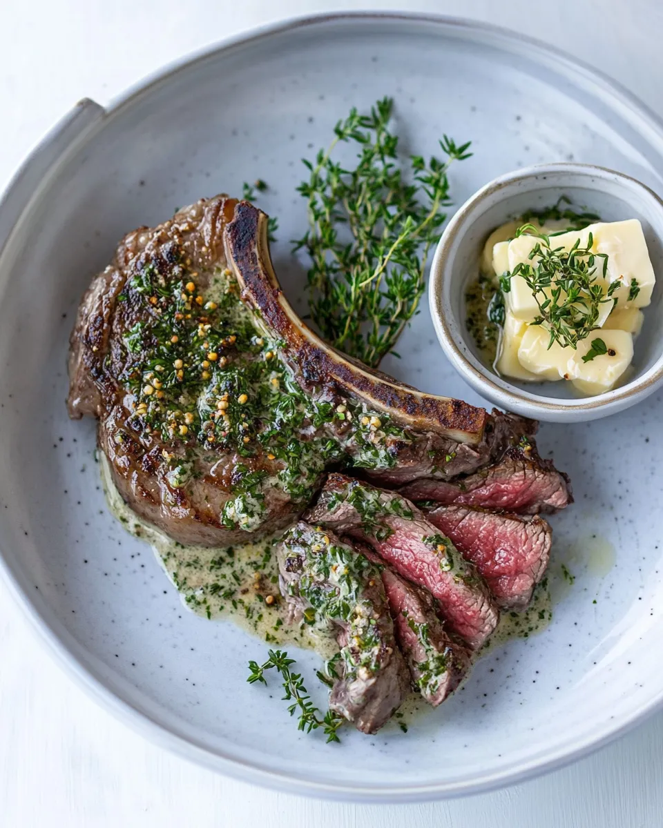Easy Pan-Seared Butter Basted Steak Recipe shot