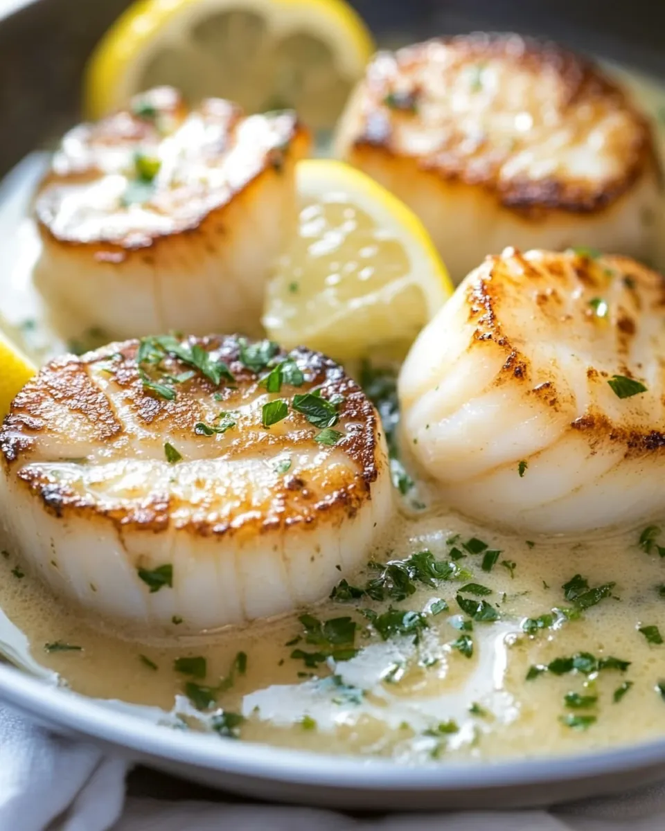 Homemade Pan-Seared Scallops with Lemon Butter photo