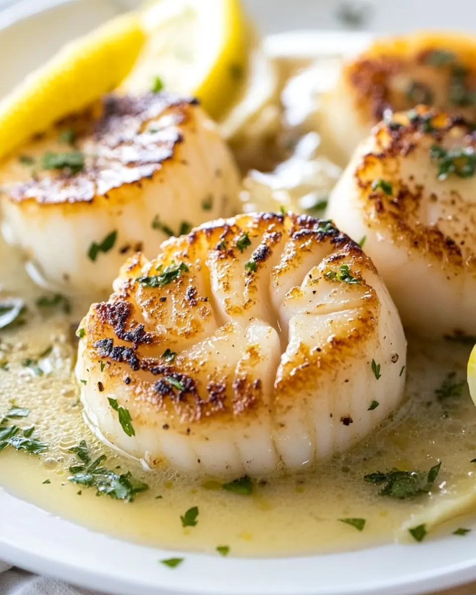 Delicious Pan-Seared Scallops with Lemon Butter image