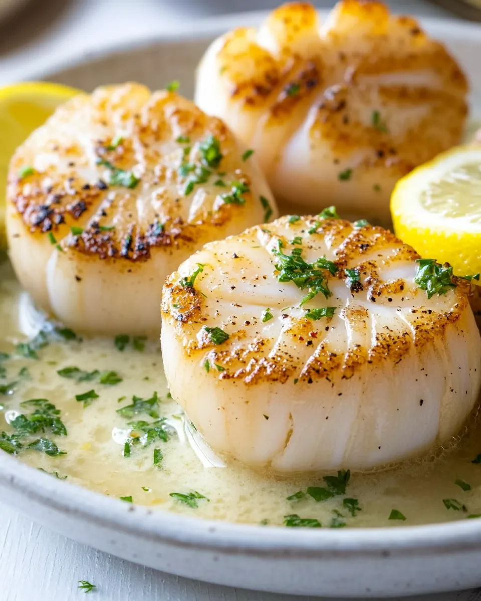 Savory Pan-Seared Scallops with Lemon Butter recipe photo