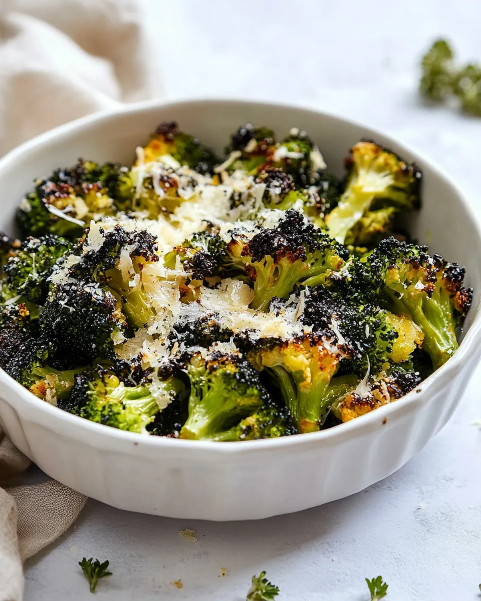 Healthy Parmesan-Roasted Broccoli recipe photo