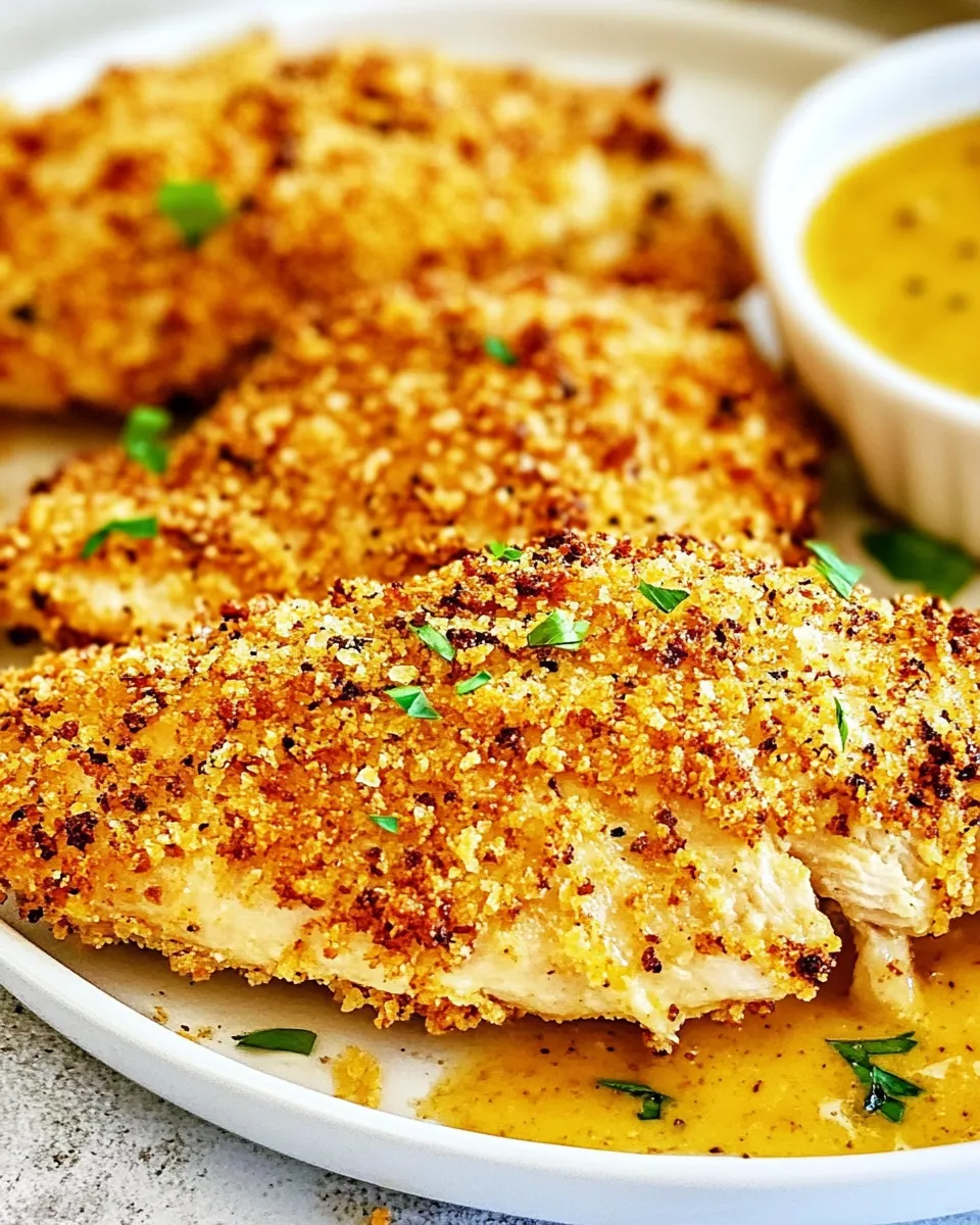 Savory Parmesan Crusted Chicken (baked!) shot