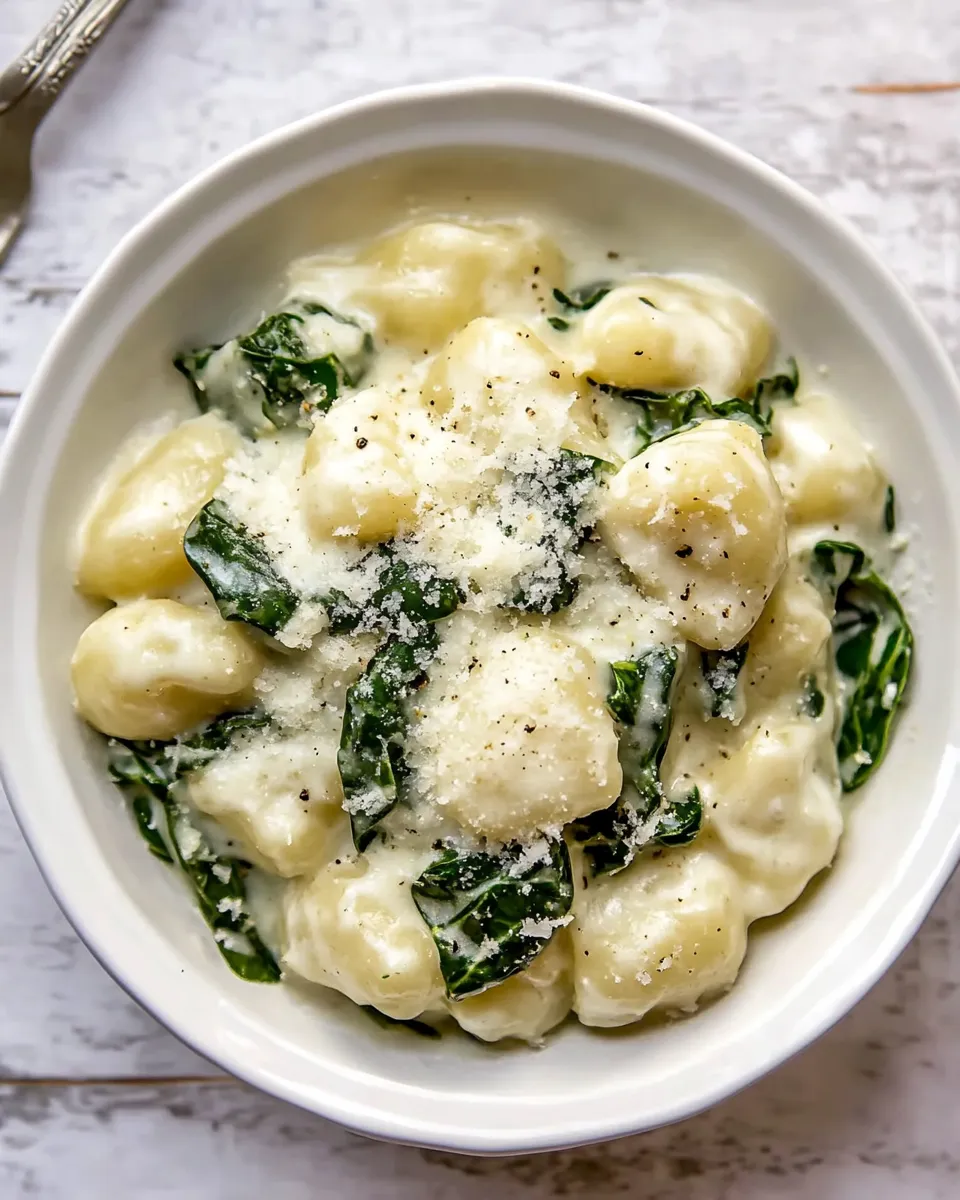 Homemade Parmesan Spinach Gnocchi photo