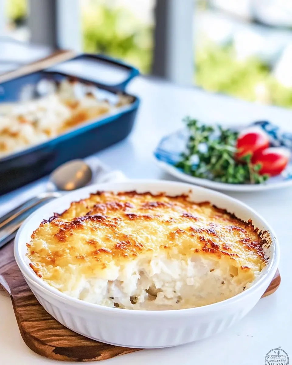 Delicious Pastelon de Yuca (Cassava and Chicken Casserole) shot