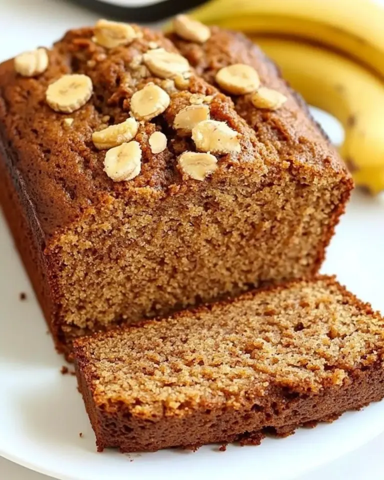 Easy Peanut Butter Banana Blender Bread Recipe photo