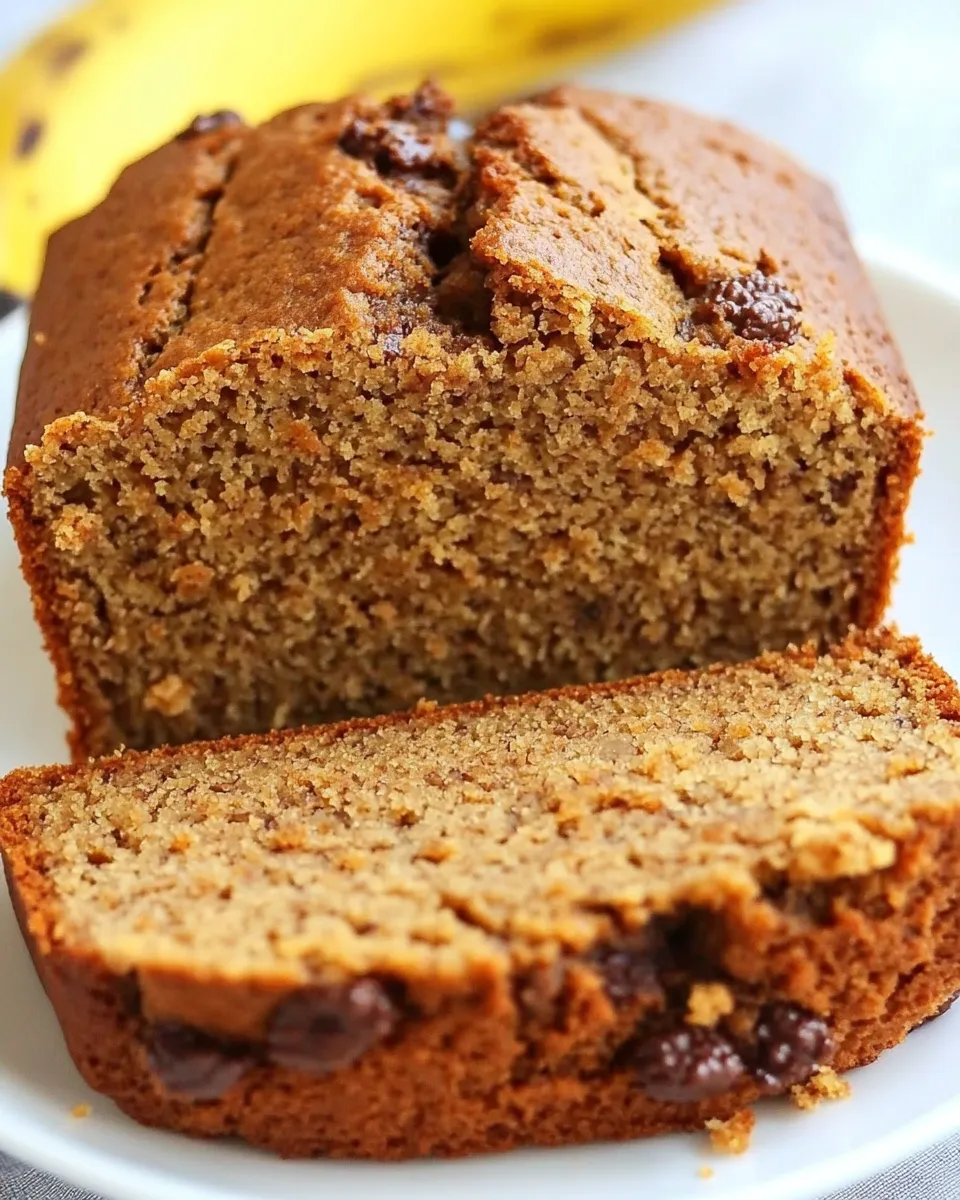 Delicious Peanut Butter Banana Blender Bread Recipe image