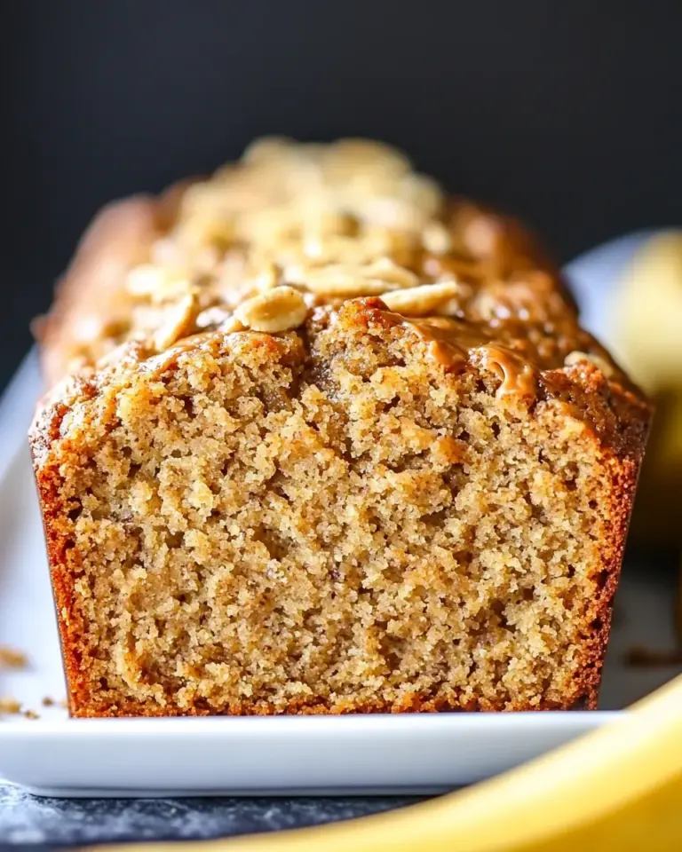 Homemade Peanut Butter Banana Bread Recipe photo