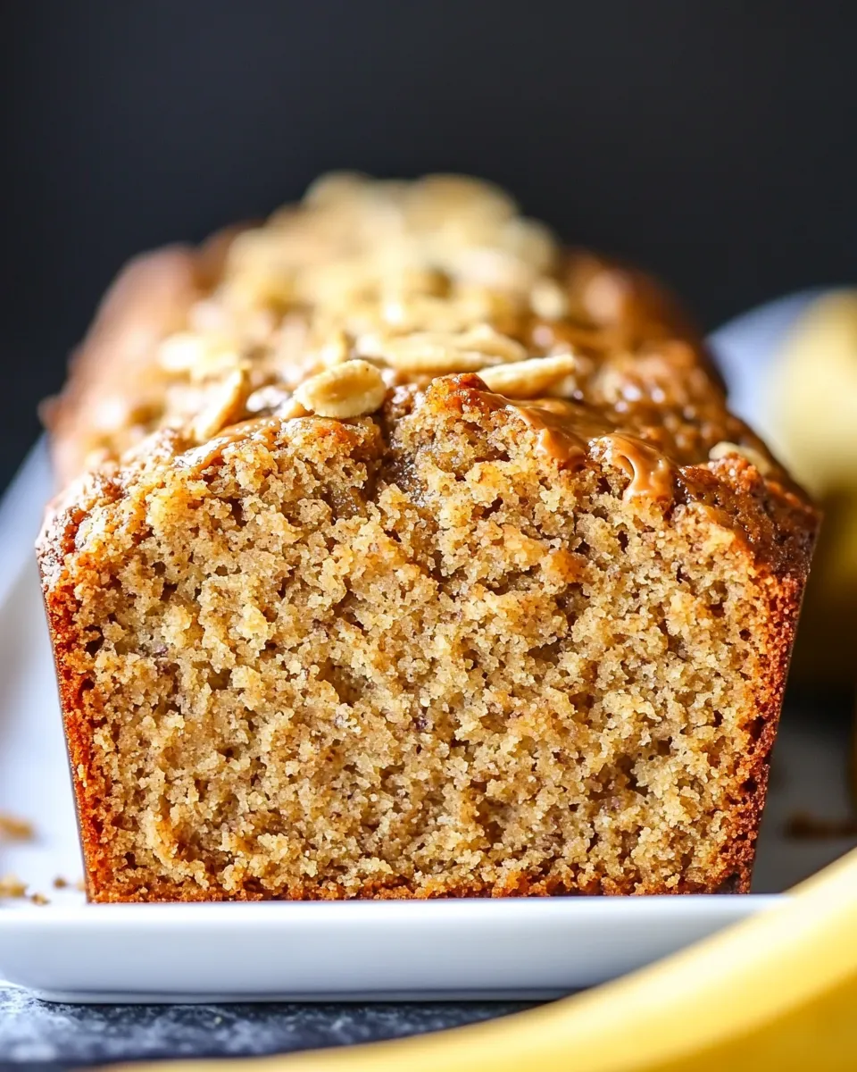 Homemade Peanut Butter Banana Bread Recipe photo