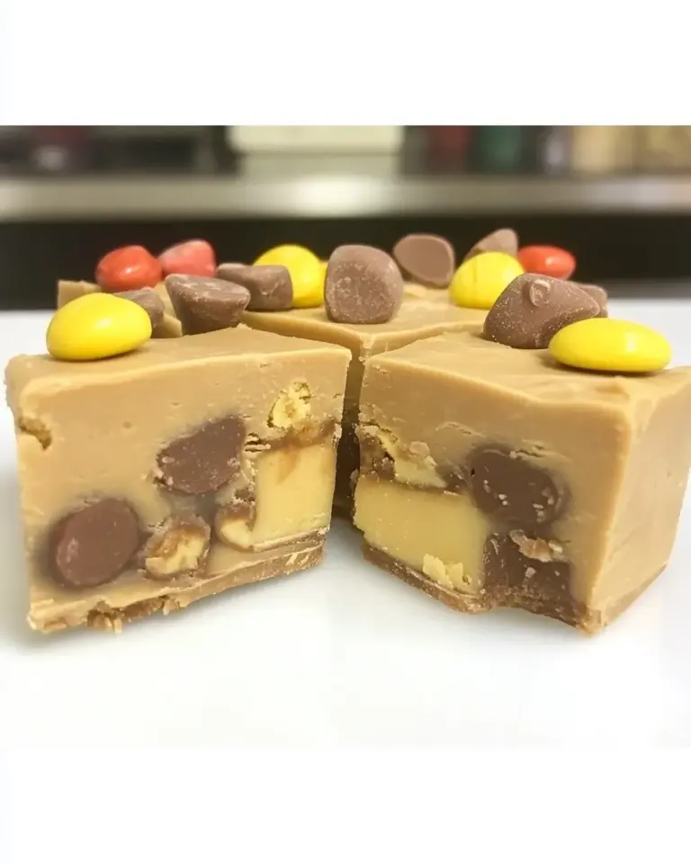 Homemade Peanut Butter Candy Bar Fudge photo