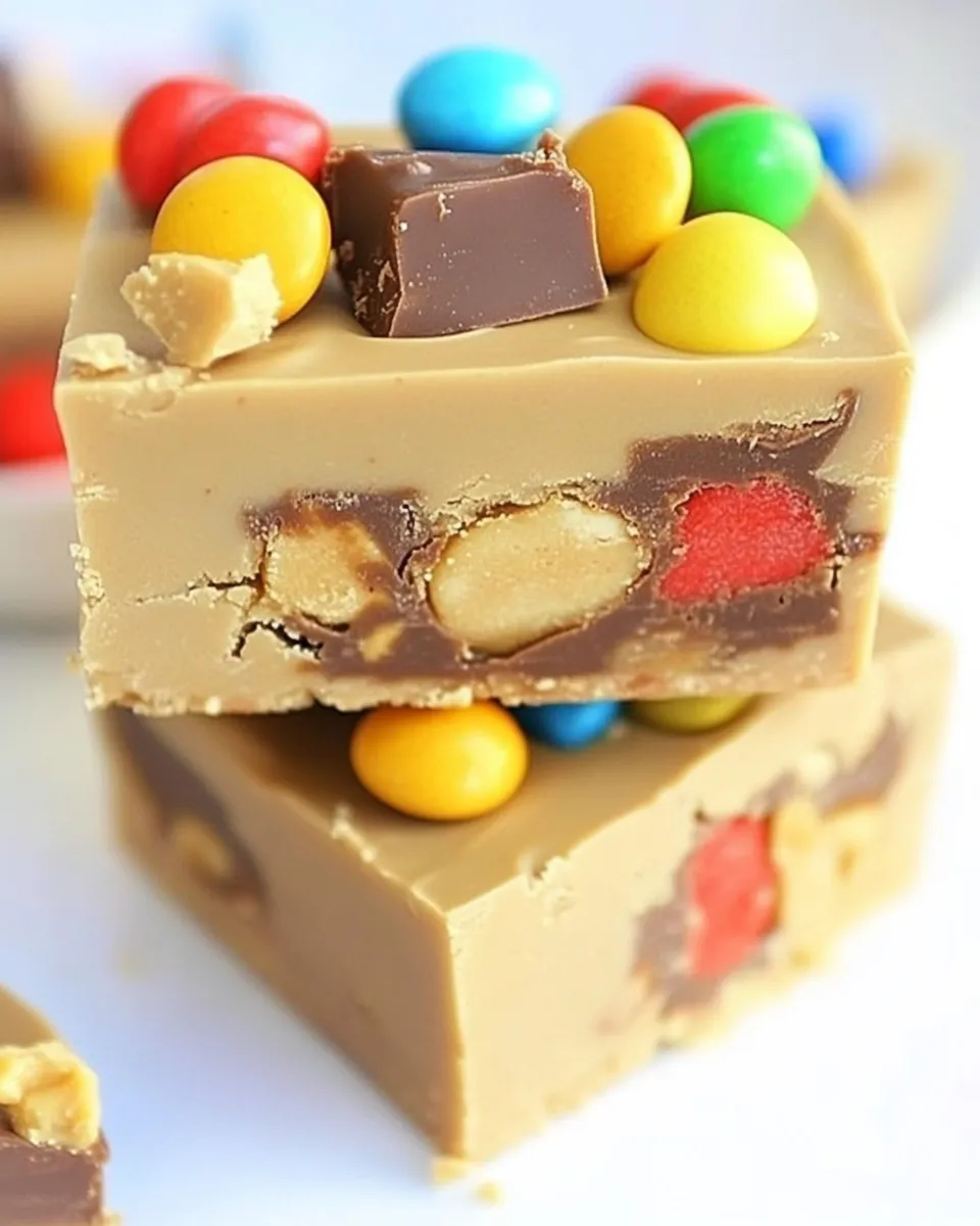 Classic Peanut Butter Candy Bar Fudge image