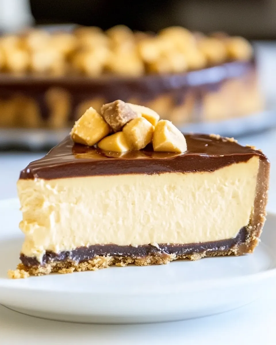 Homemade Peanut Butter Cup Cheesecake photo