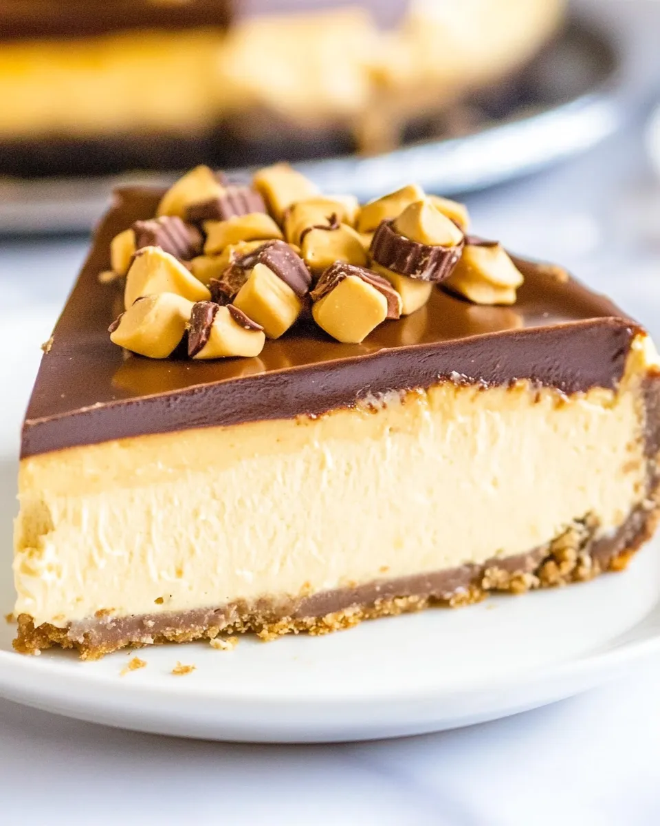 Classic Peanut Butter Cup Cheesecake image