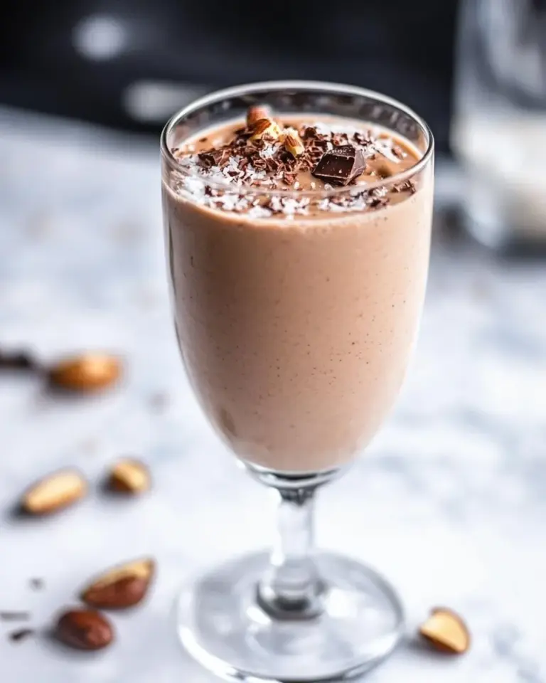 Easy Peanut Butter Low-Carb Keto Smoothie With Almond Milk photo