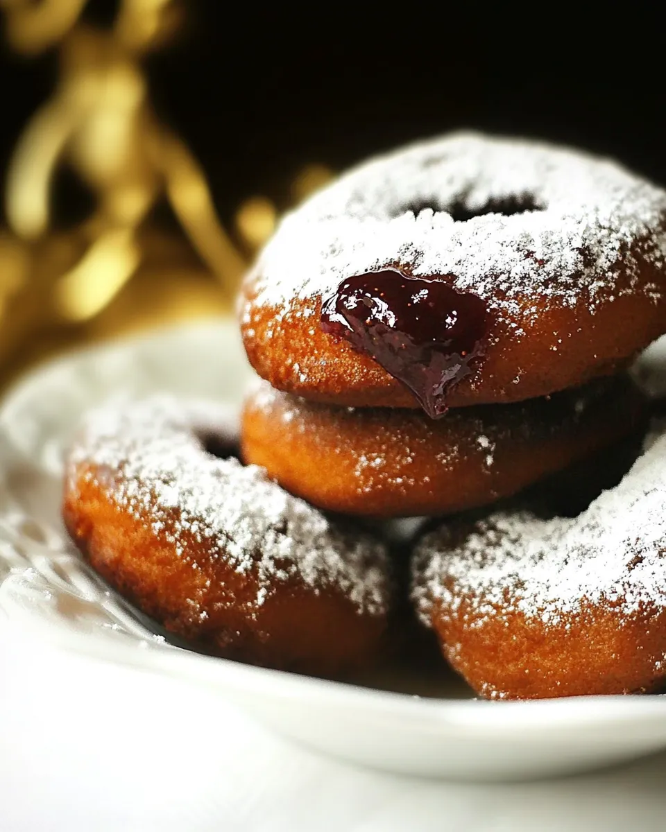 Classic Peanut Butter and Jelly Doughnuts image