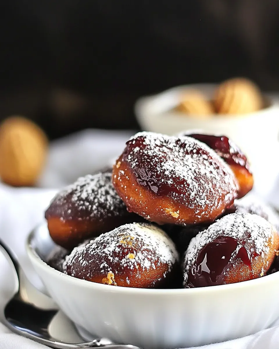 Easy Peanut Butter and Jelly Doughnuts recipe photo