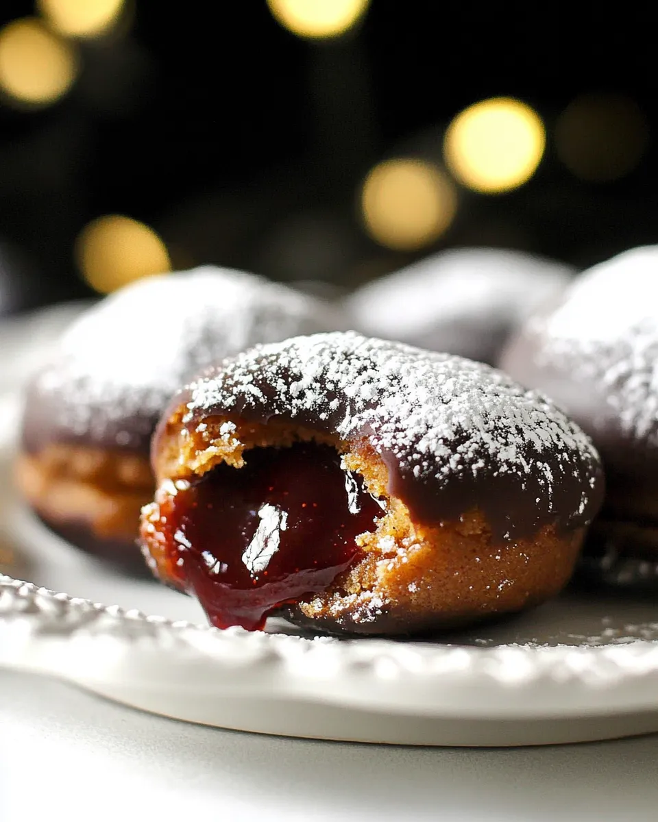 Delicious Peanut Butter and Jelly Doughnuts shot