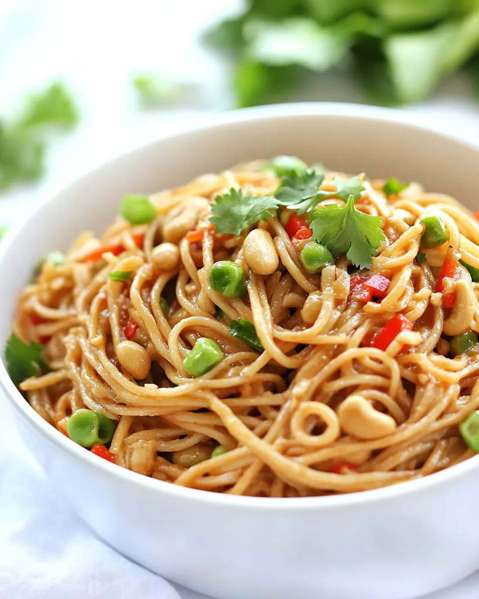 Classic Peanut Ginger Noodles image