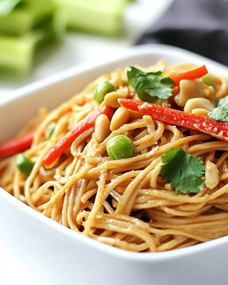 Easy Peanut Ginger Noodles recipe photo