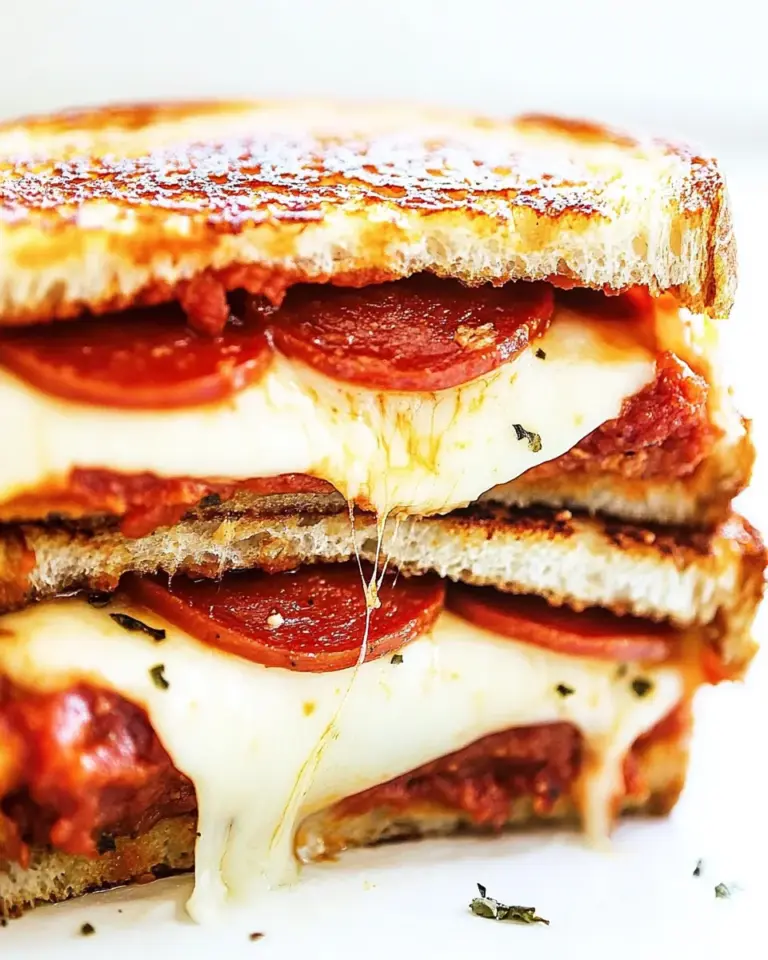 Homemade Pepperoni Pizza Grilled Cheese Sandwiches photo