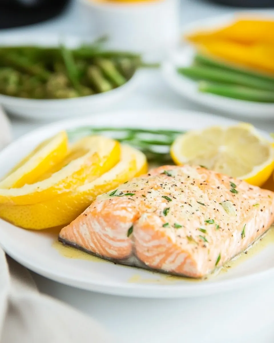 Delicious Perfect Air Fryer Salmon Fillet recipe photo