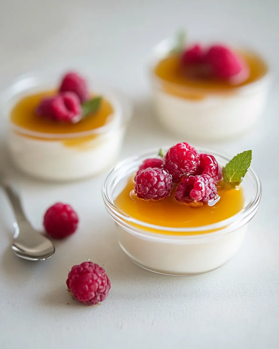 Homemade Perfect honey, rosewater panna cotta photo