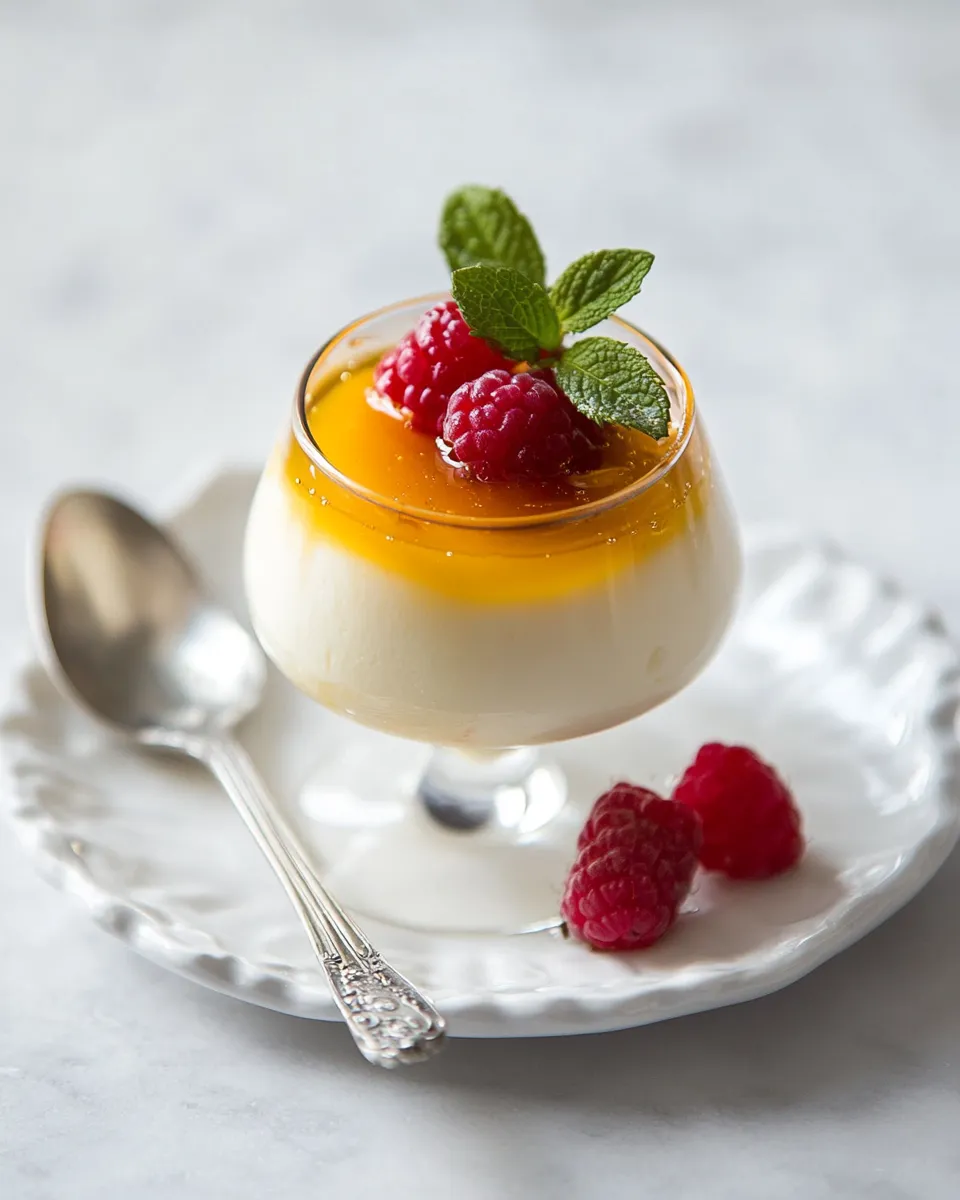 Easy Perfect honey, rosewater panna cotta shot