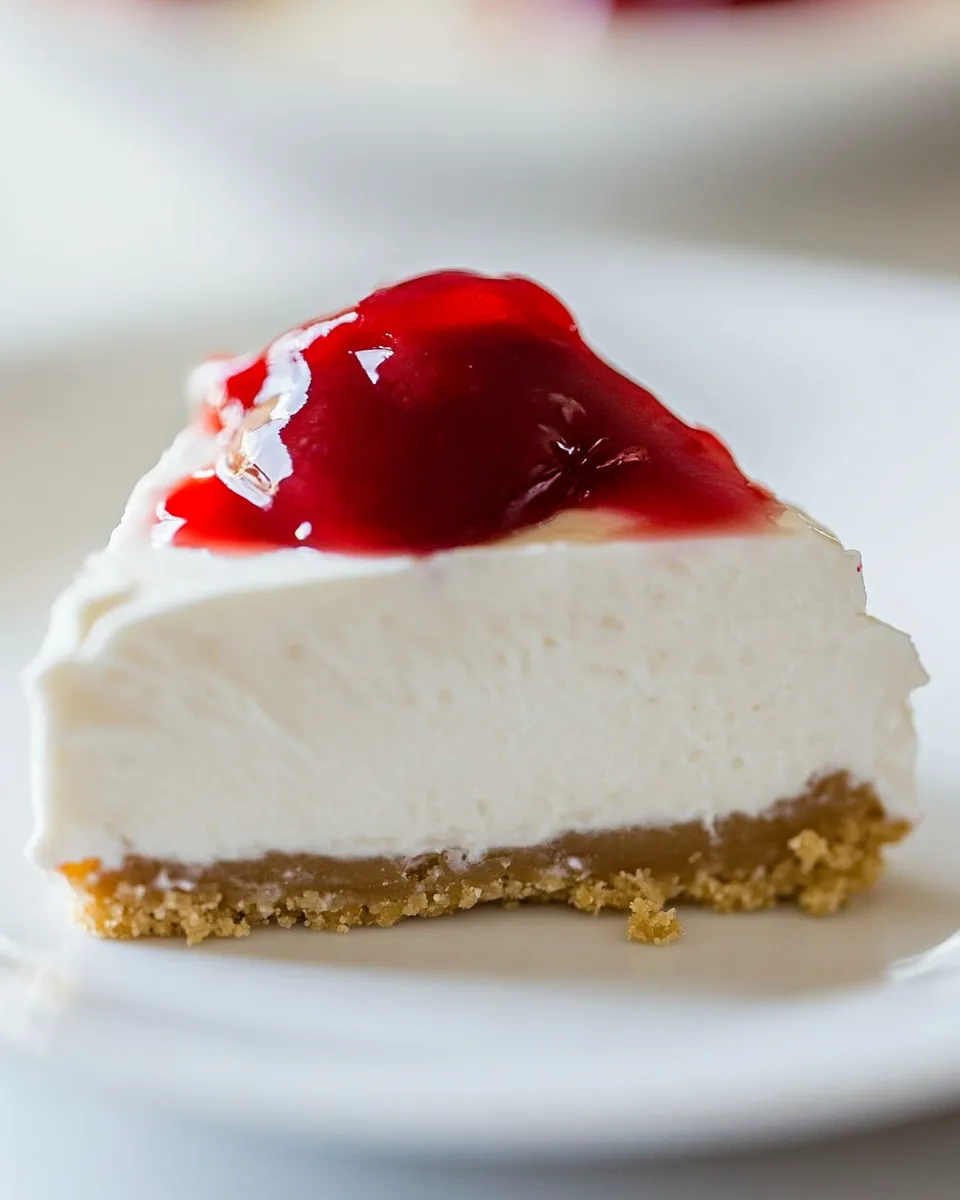 Homemade Perfectly Easy No-Bake Cheesecake Recipe photo