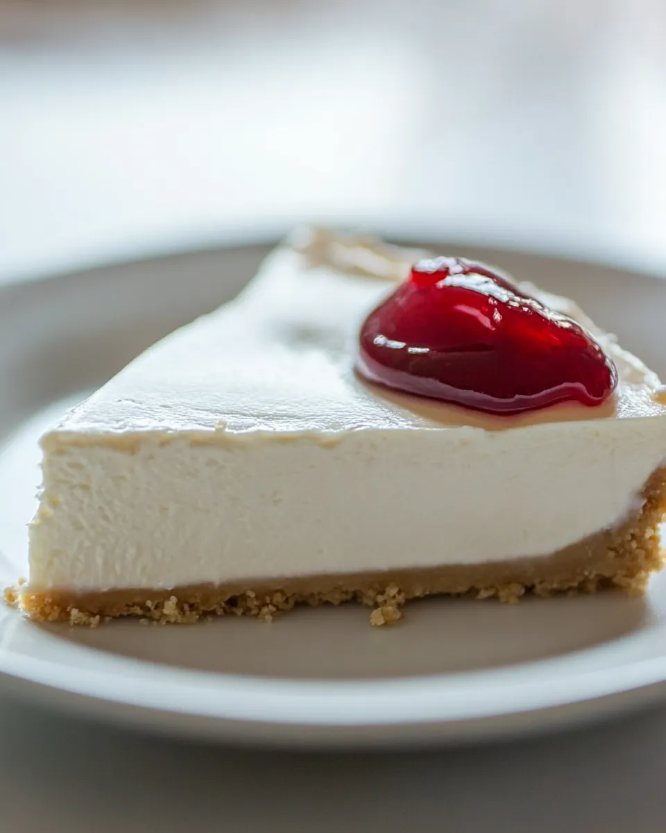 Quick Perfectly Easy No-Bake Cheesecake Recipe dish photo