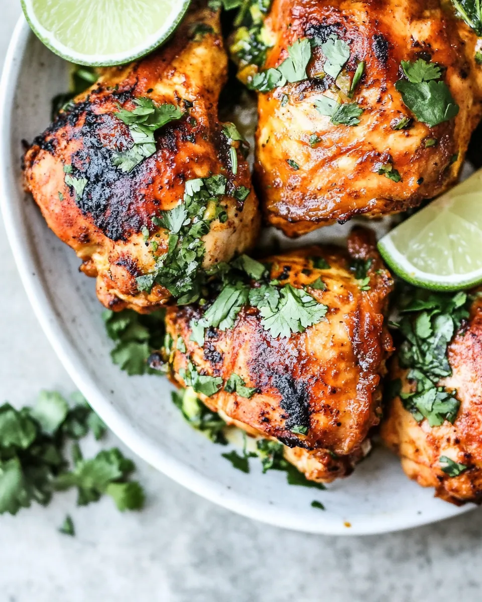 Delicious Peruvian Chicken shot