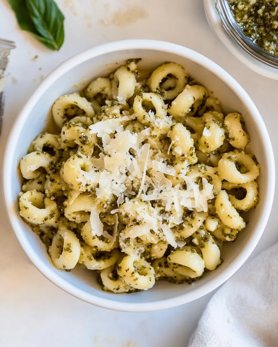 Easy Pesto Cavatappi recipe photo