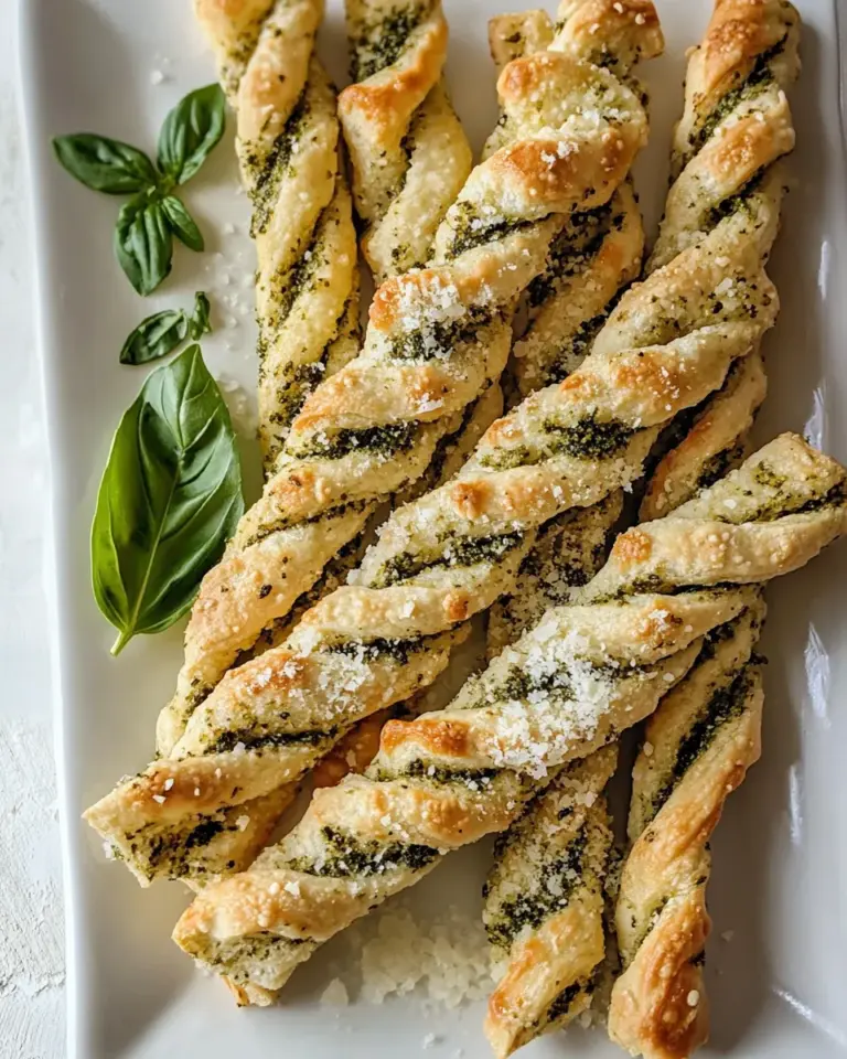 Homemade Pesto Parmesan Cheese Straws photo