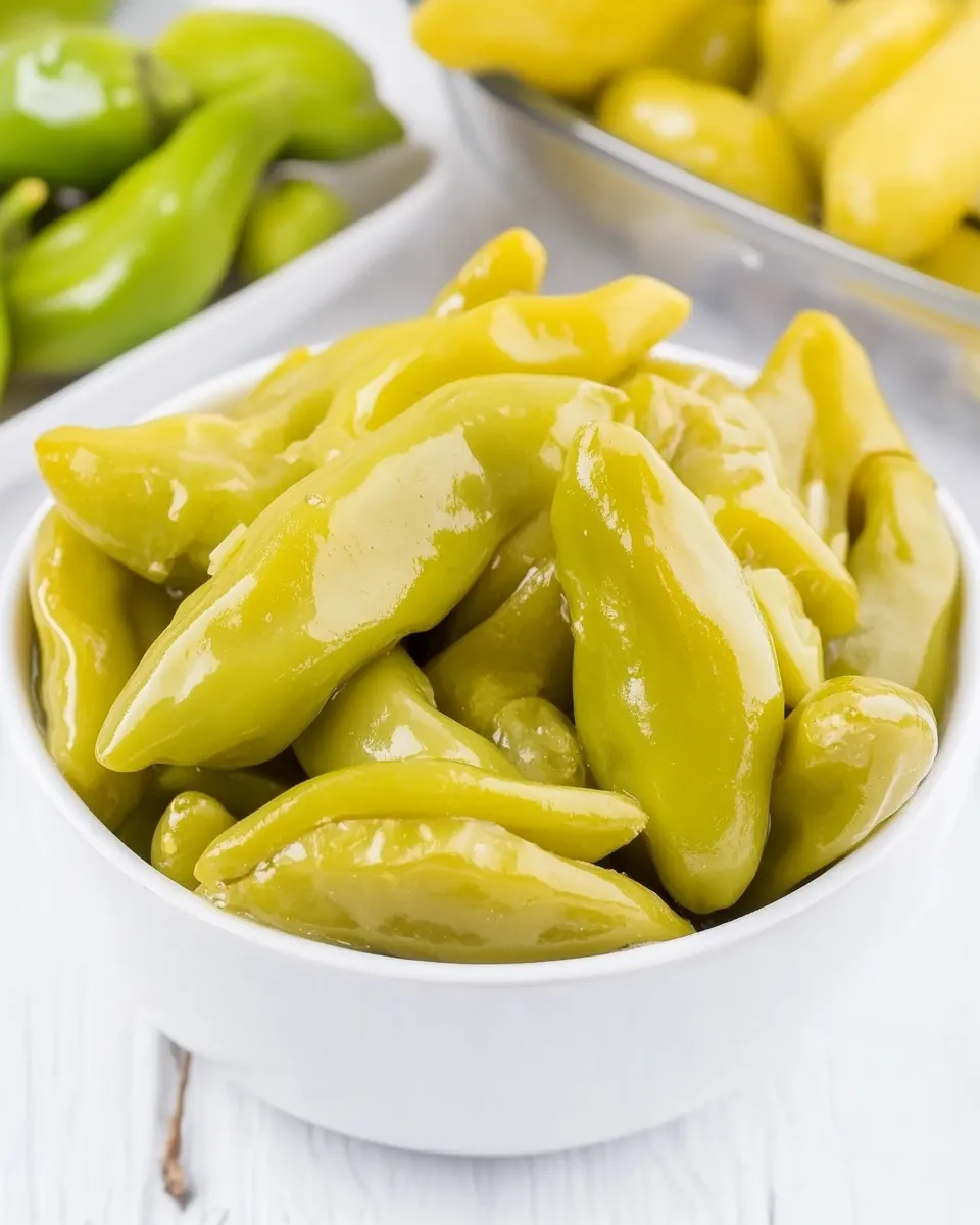 Easy Pickled Pepperoncini Peppers recipe photo