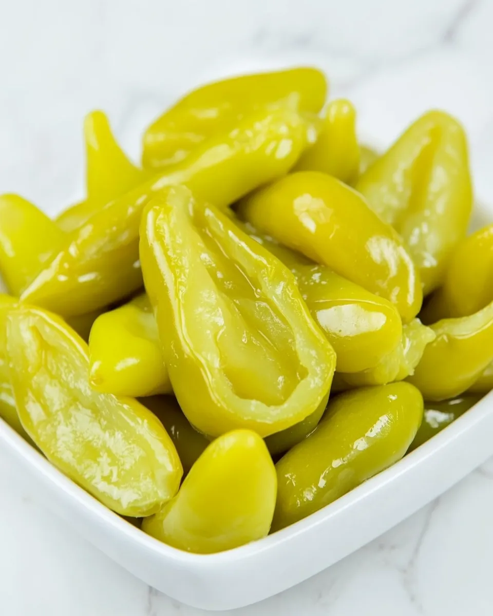 Delicious Pickled Pepperoncini Peppers shot
