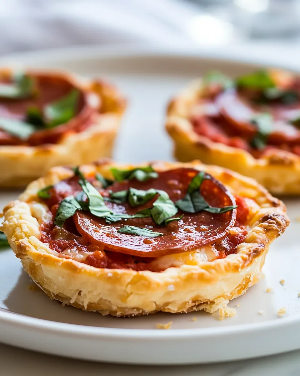 Quick Pie Crust Pizza Tarts shot