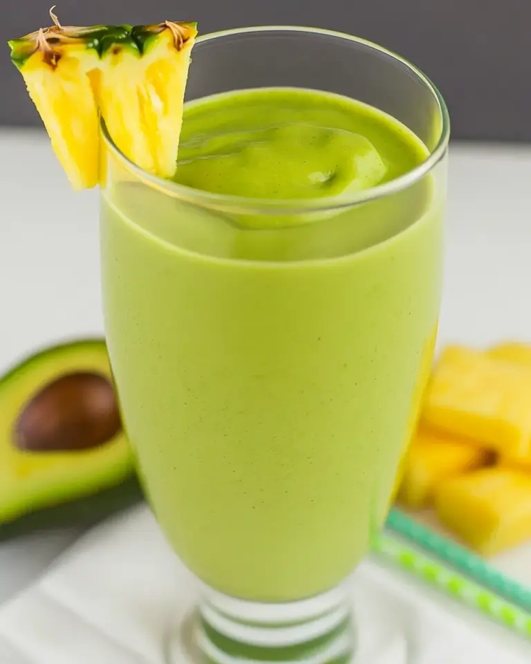 Easy Pineapple Avocado Green Smoothie photo