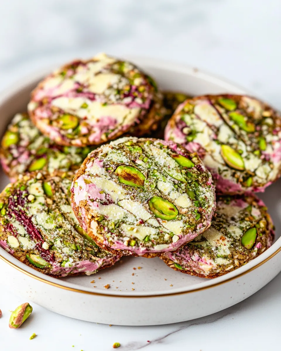 Homemade Pistachio Florentine Cookies photo
