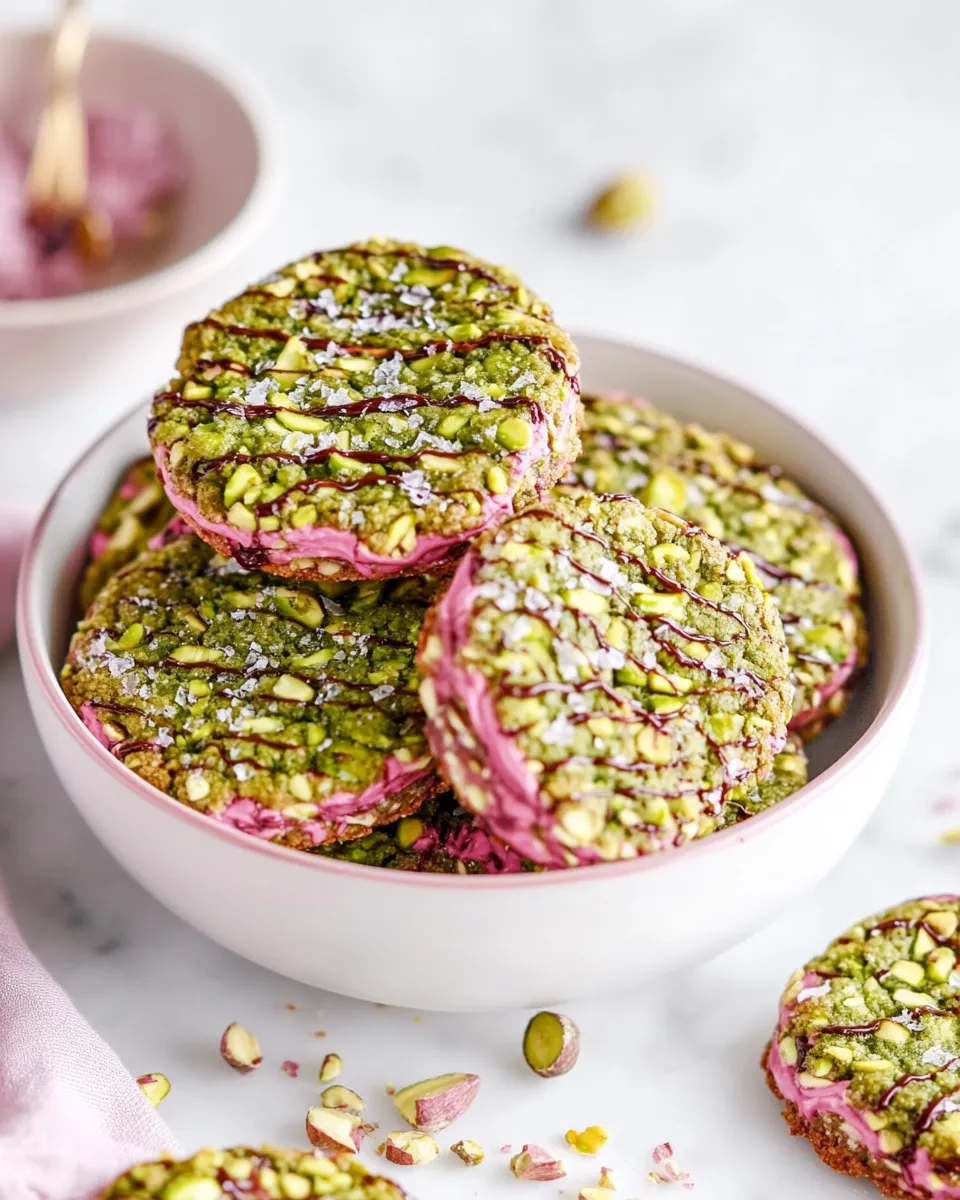 Delicious Pistachio Florentine Cookies shot