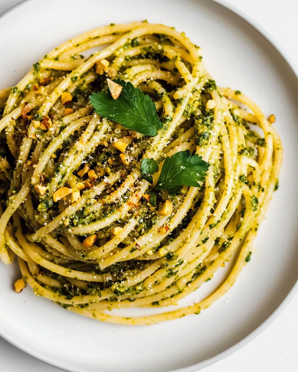 Delicious Pistachio Pesto Pasta image