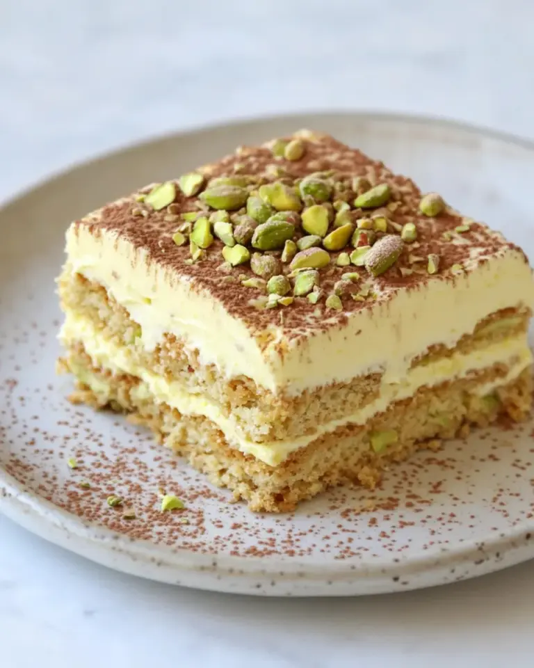 Homemade Pistachio Tiramisu photo