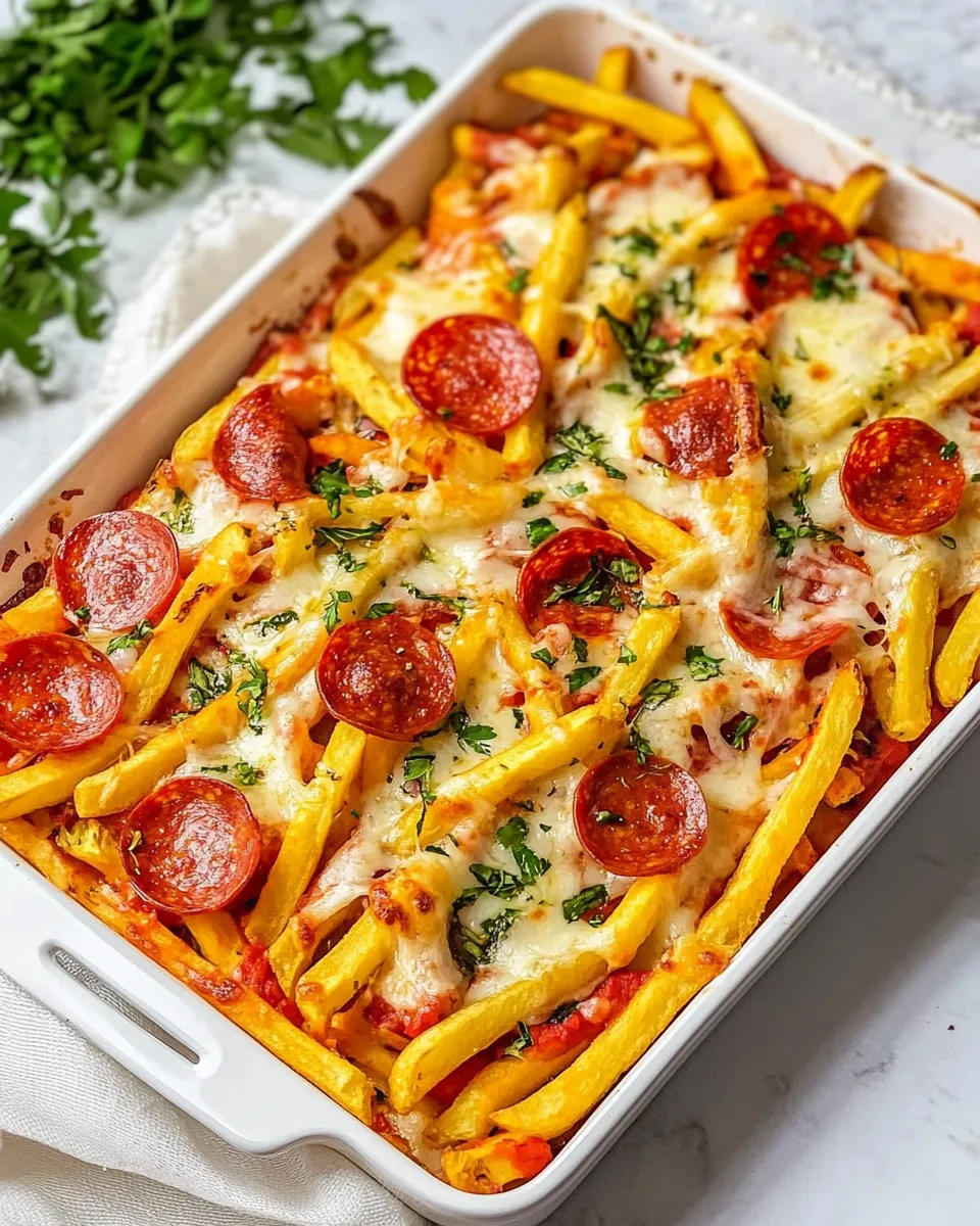 Delicious Pizza Fries shot