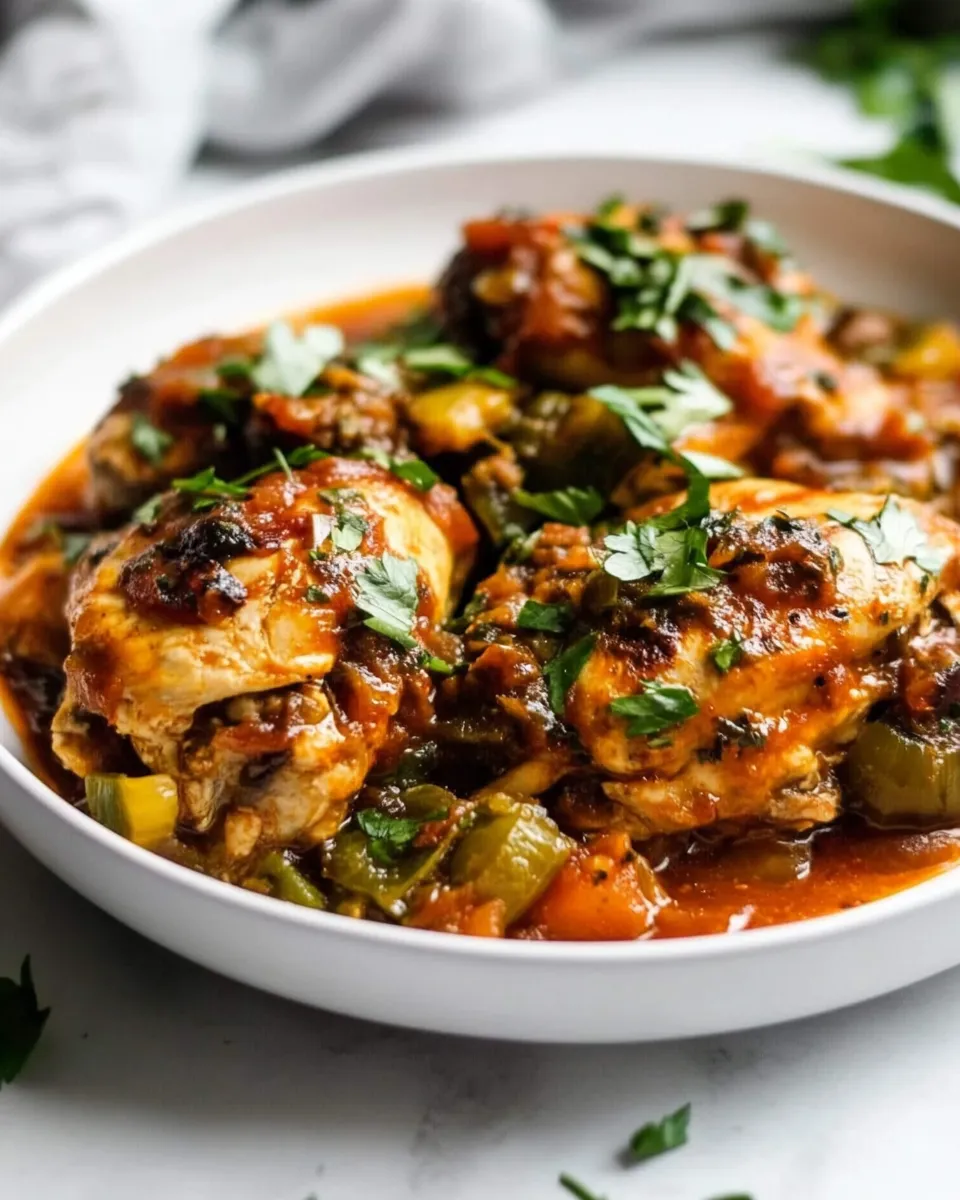 Delicious Pollo Guisado shot