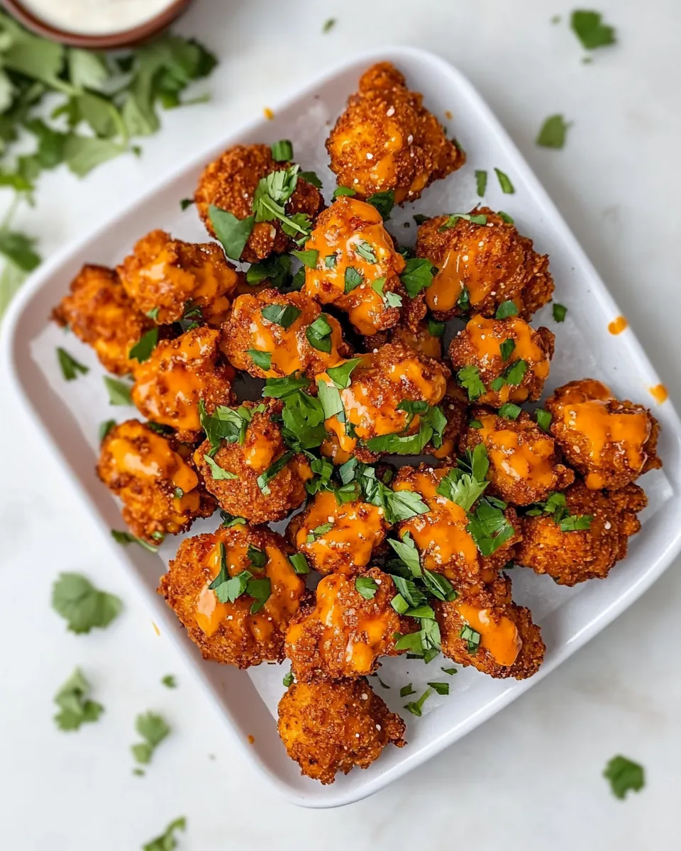 Delicious Pretzel Crusted Buffalo Chicken Bites. picture