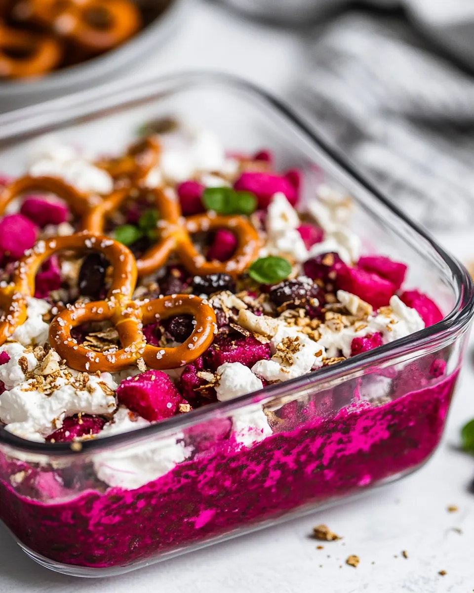 Delicious Pretzel Salad shot