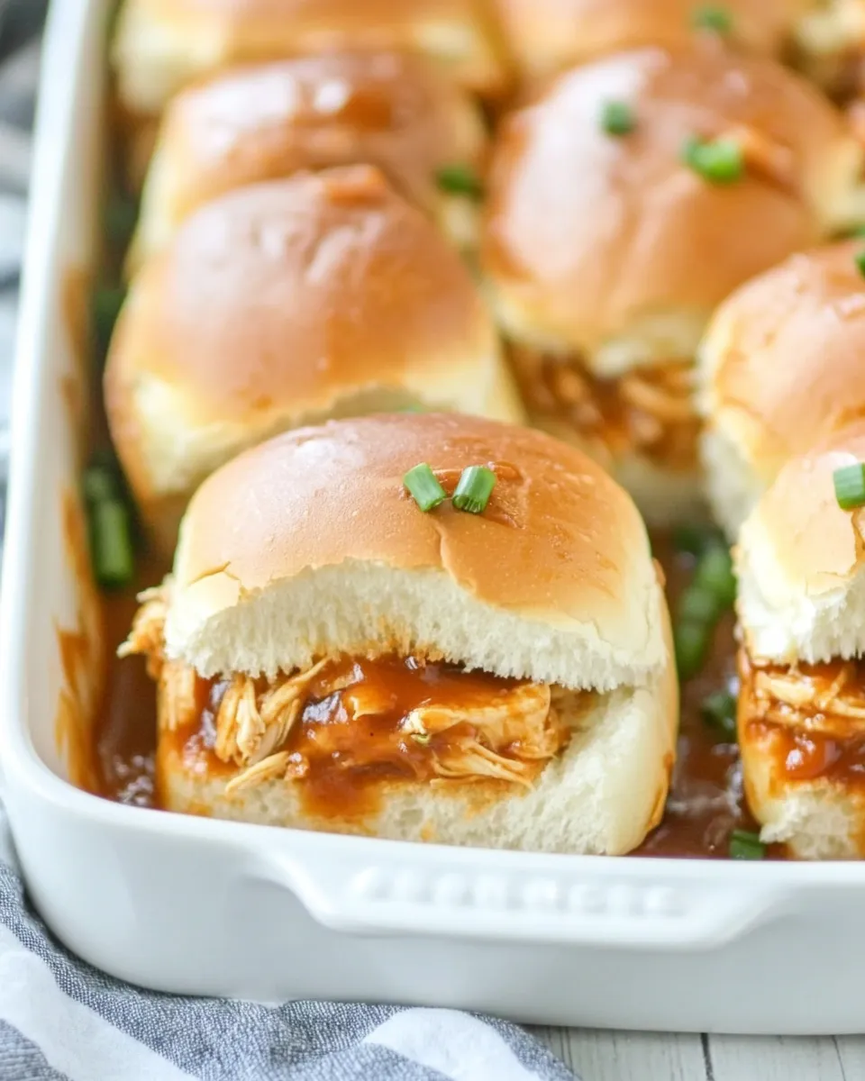 Classic Pulled BBQ Chicken Sliders image