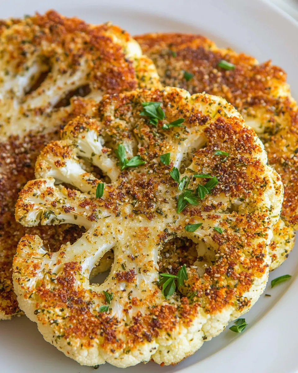 Classic Quick & Easy Herb-Crusted Cauliflower Steaks image