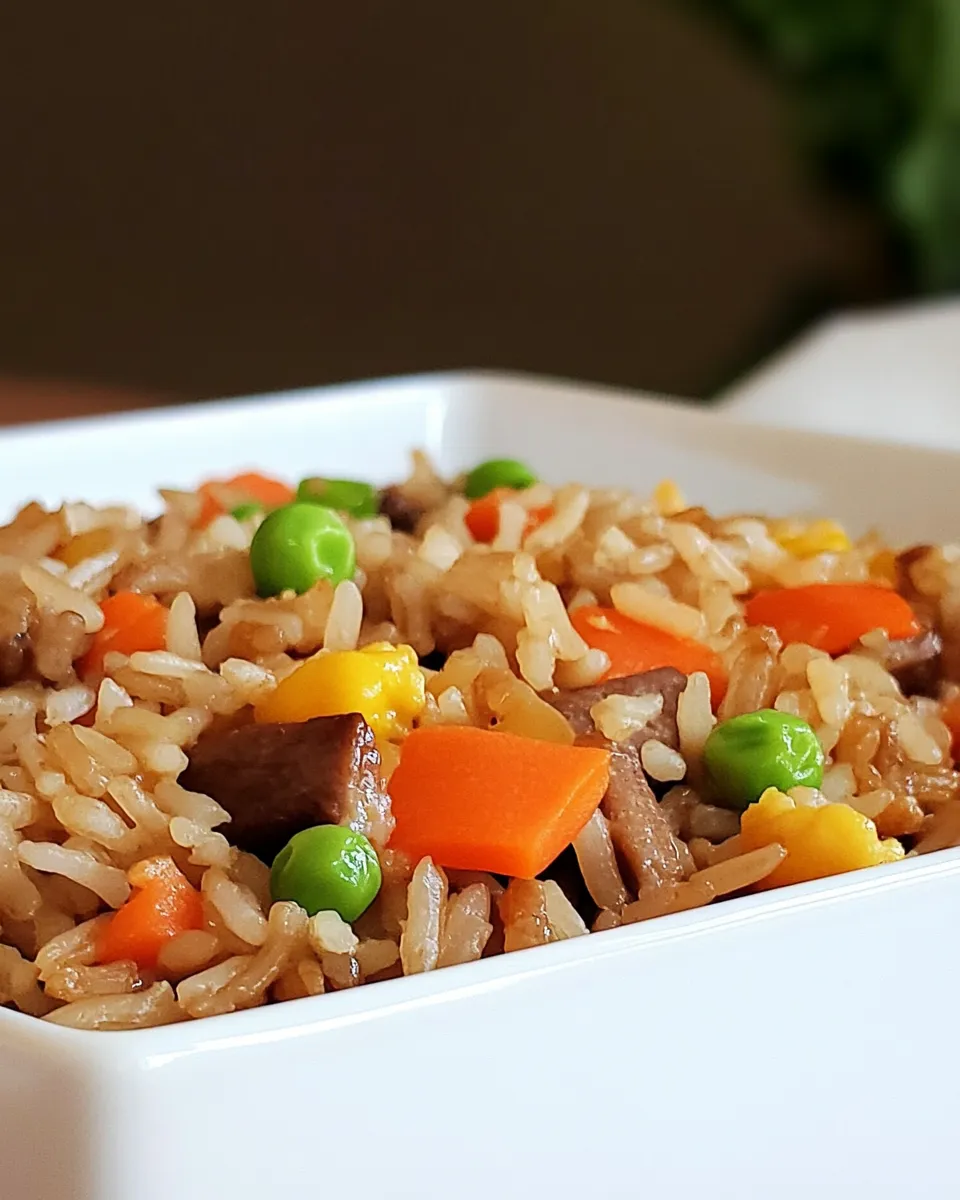 Delicious Quick and Easy Brown Fried Rice shot