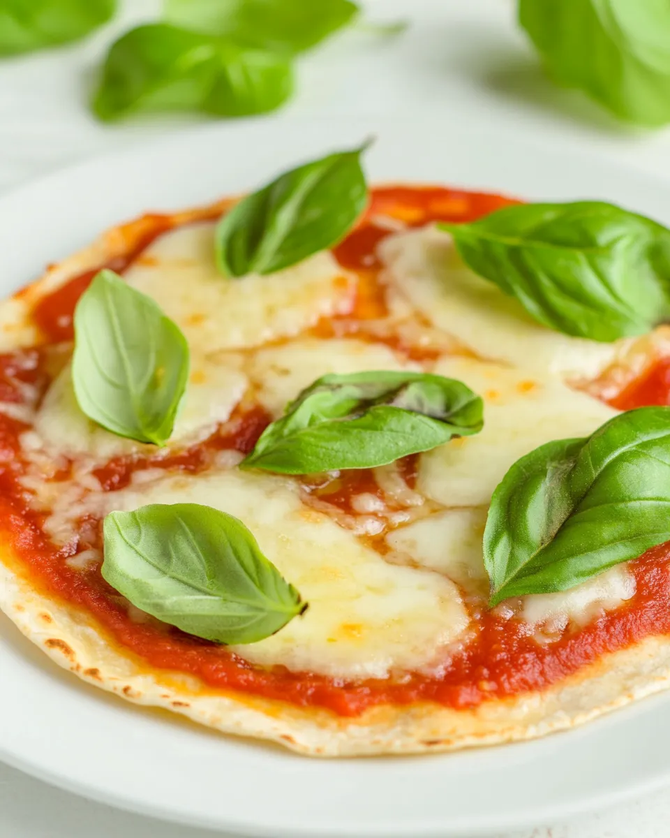 Savory Quick and Easy Tortilla Pizza recipe photo
