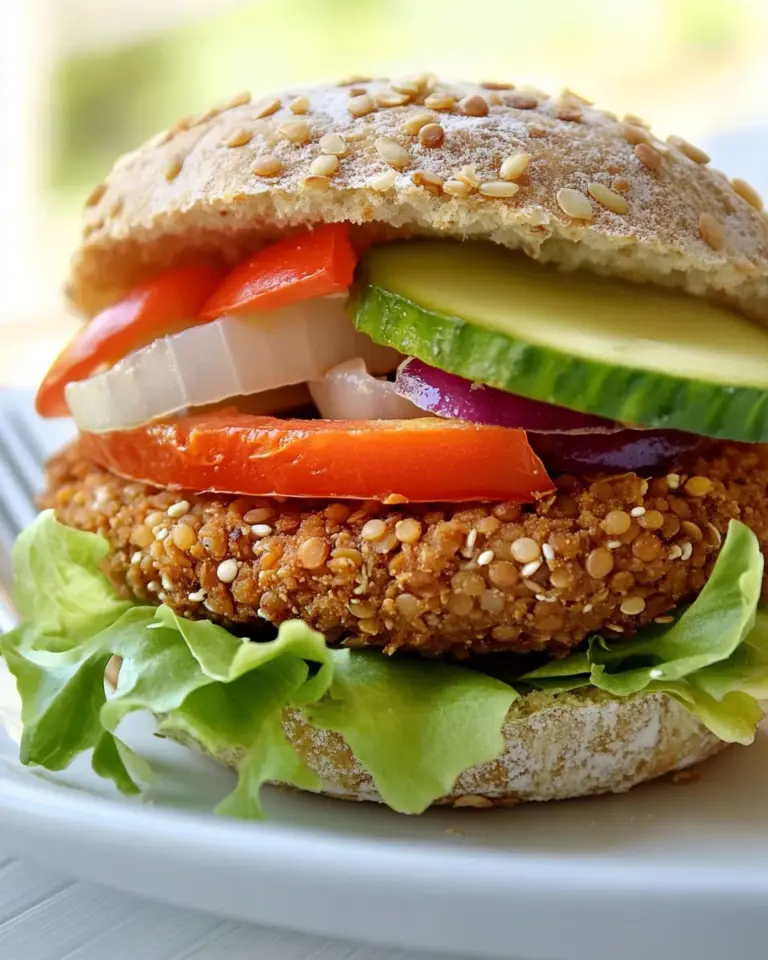 Homemade Quinoa Lentil Burger photo