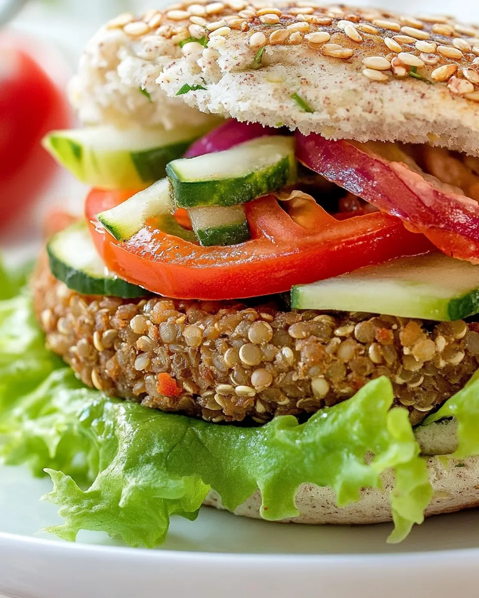 Classic Quinoa Lentil Burger image